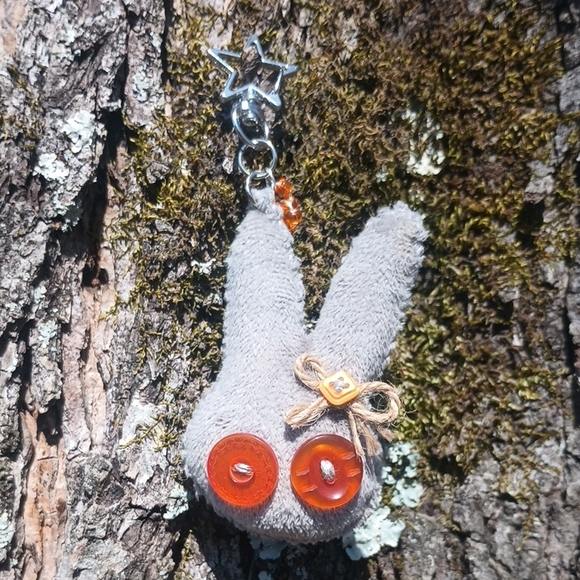 Handcrafted Bunny Keychain - Picture 1 of 5